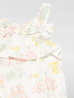 Tuta in cotone e lino floreale Tartine Et Chocolat