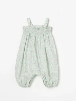 Tuta in cotone floreale Teddy & Minou