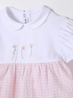 Tuta in cotone Il Gufo a quadretti