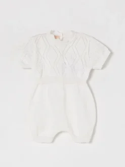 Tuta in maglia di cotone Elisabetta Franchi La Mia Bambina