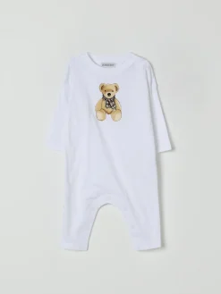 Tutina in cotone con orsetto Thomas Burberry