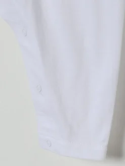 Tutina in cotone con orsetto Thomas Burberry