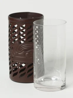 Vaso Etro Home in vetro e pelle