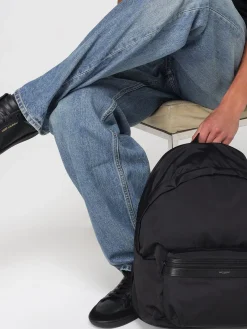 Zaino City Saint Laurent in nylon riciclato e pelle