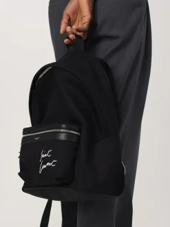 Zaino City Saint Laurent in canvas e pelle