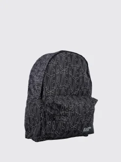 Zaino in poliestere con logo all-over Ea7