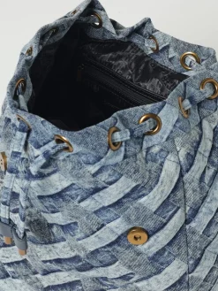 Zaino Kensington Kurt Geiger London in denim di cotone